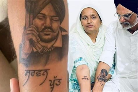 Sidhu Moose Wala Parents Get Late Singer Tattoo Inked on Their Arms, Fans Get Emotional in 2022 ...