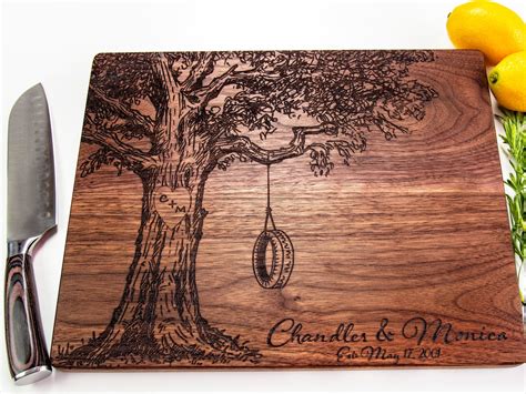 Personalized Cutting Board, Engraved Oak Tree Gift, Personalized ...