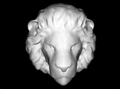 Продажа 3D-модели "Лев. Голова льва"
