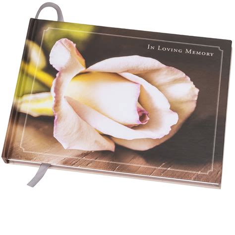 Global Printed Products Funeral Guest Book Flower 9"x7" - FGB-FLW ...