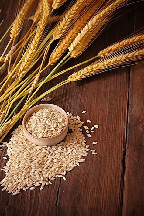 wheat  wheat ears    foreground  rice  grains