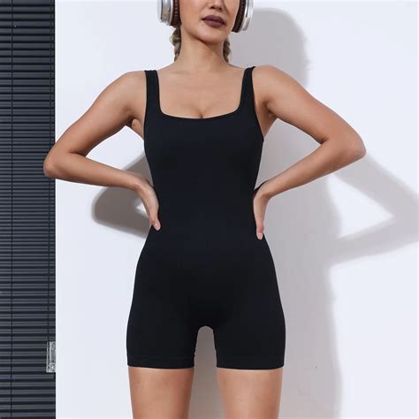 Tik Tok Hot-Selling Women′s 1 Piece Sleeveless Ribbed Sports Shapewear