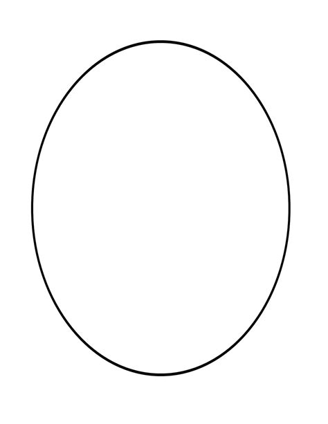 printable oval template