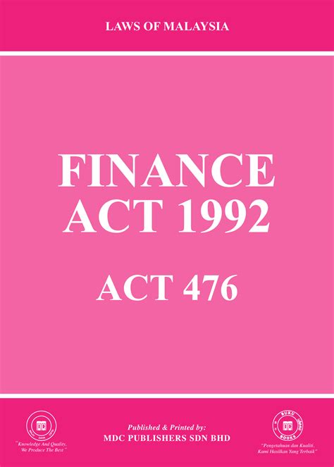 laws  malaysia finance act