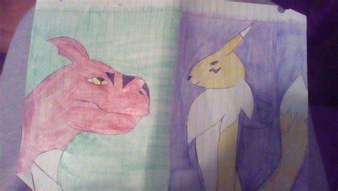 Guilmon and Renamon by Kensi-Blye on DeviantArt