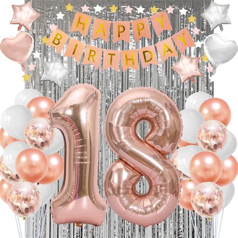 Northern Brothers 18th Birthday Decorations For Girls 18 Birthday ...