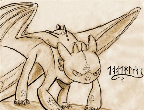 Hiccup's Toothless Sketch by YazzoB on DeviantArt | Toothless sketch ...