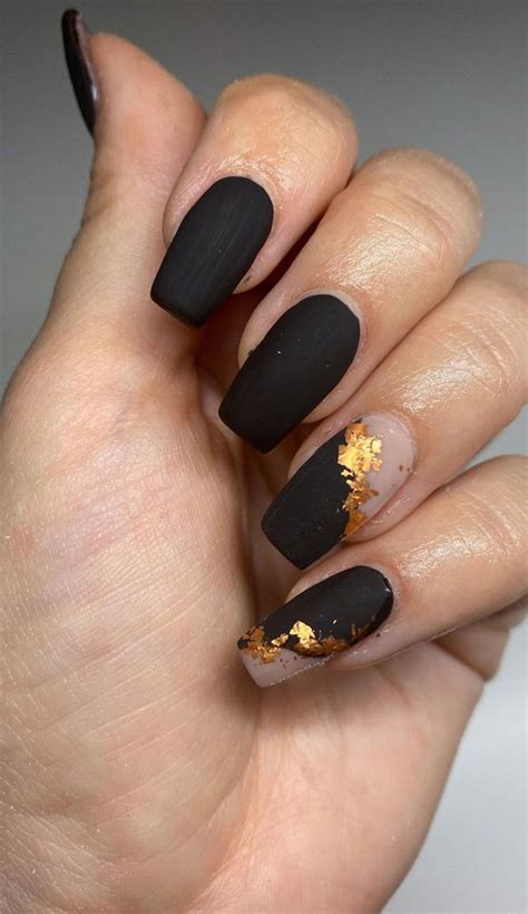 Matte Black Nails