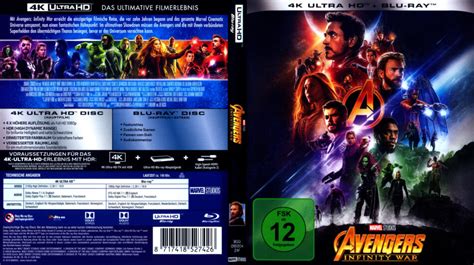 Avengers: Infinity War (2018) 4K UHD German Cover - DVDcover.Com