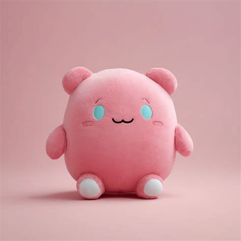 Cute Pink Plush Toy - Free Download - AI Scribbles