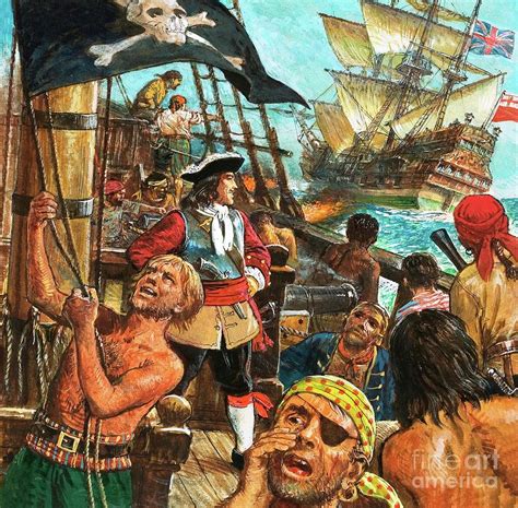 Captain Kidd, Privateer Or Pirate Painting by Kenneth John Petts - Fine Art America