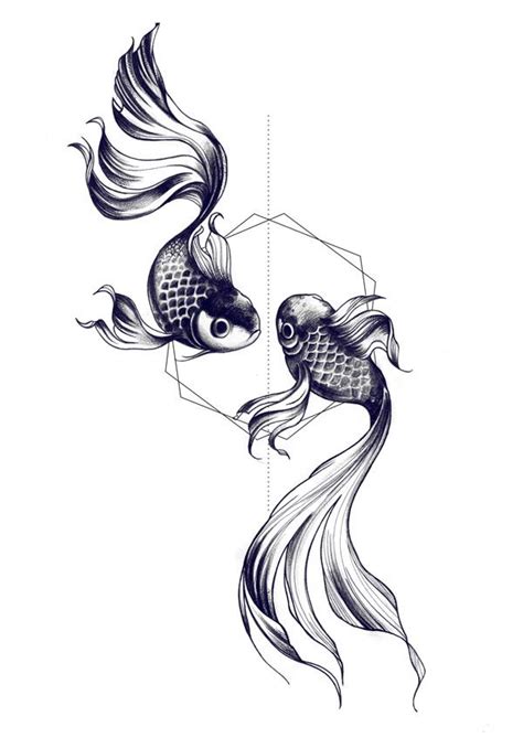 Pisces Fish Drawing at PaintingValley.com | Explore collection of ...