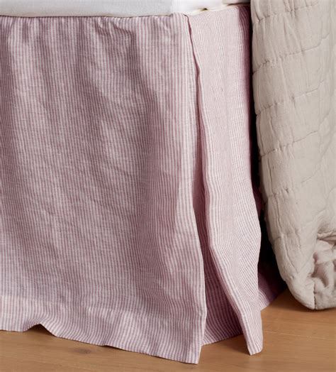 Vintage Rose Sid Stripe Linen Valance | Secret Linen Store