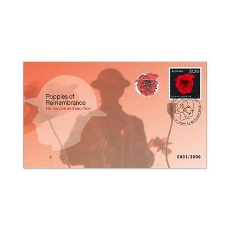 2023 Poppies of Remembrance Red Poppy Prestige Badge Cover - Aussie ...