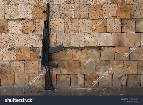 russian assault rifle ak  shooting stock photo  shutterstock