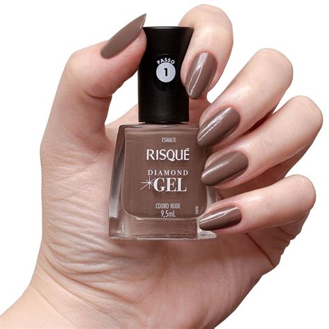 esmalte risque diamond gel secagem rapida sempre  unhas perfeitas