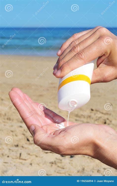 Sun cream stock photo. Image of colors, skin, sunbathe - 19656894