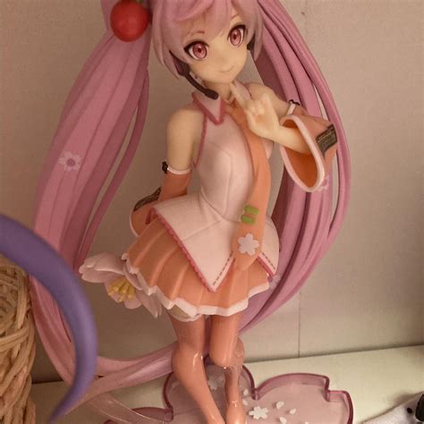 Sakura miku figure 2021 Figure in great condition,... - Depop