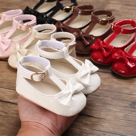 Sapatos Para Bebe 1 Ano - Sapato De Couro Branco Brilhante Para Bebê/Menina/1 Ano De Idade De ...