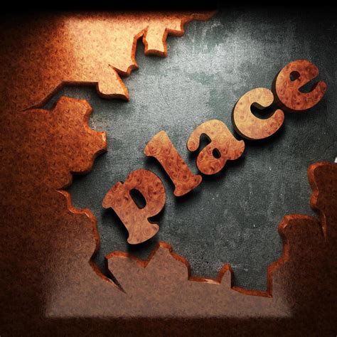 place word  wood  stock photo  vecteezy