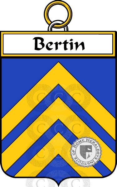 bertin familia heraldica genealogia brasao bertin