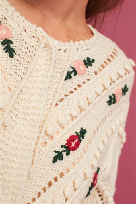 Pin on ♥ Sweater Weather ♥ | Embroidered cardigan, Baby sweater