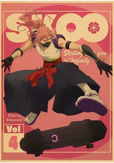 athvotar japanese anime sk  infinity poster vintage cartoon skate