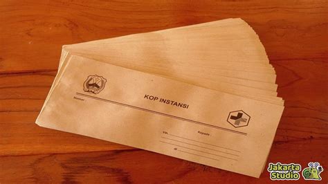 ukuran amplop surat standar internasional  indonesia