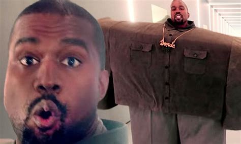 Kanye West dons humorously HUGE boxy outfit with Lil Pump in crude ...