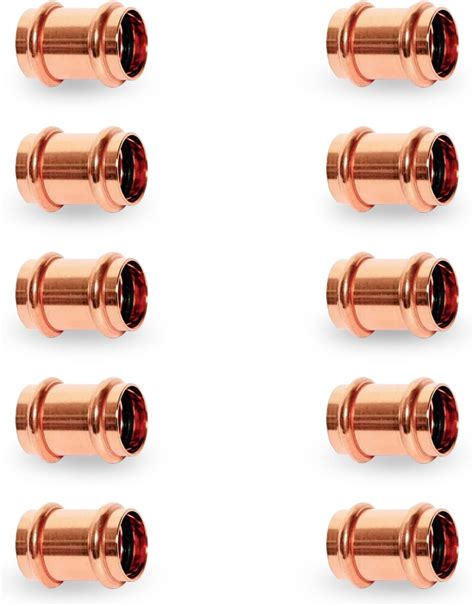 Amazon.com: Propress Fitting Copper Coupling – 3/4” Zero Lead Copper ...