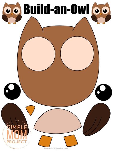 O Is For Owl Craft Template