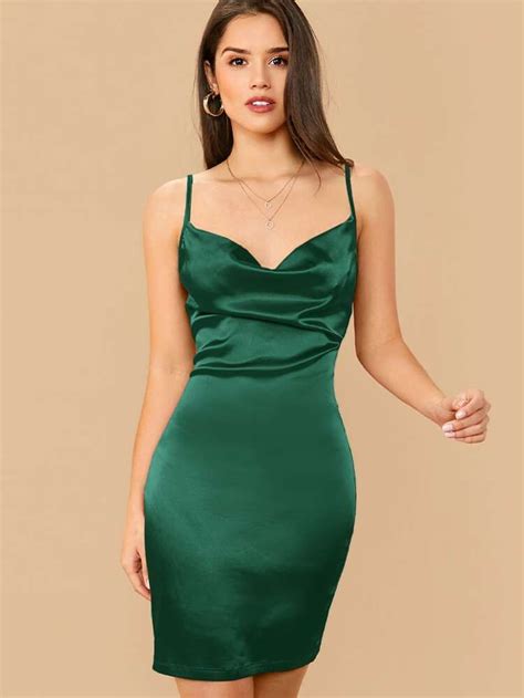 missord shirred  layered hem cami dress vestidos de tirantes