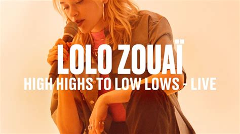 Lolo Zouaï - "High Highs to Low Lows" (Live) | Vevo DSCVR - YouTube