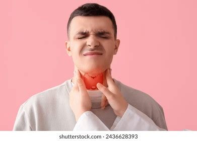 Young Woman Checking Thyroid Gland On Stock Photo 1728958303 | Shutterstock