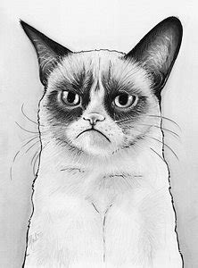 Funny Cat Drawing at PaintingValley.com | Explore collection of Funny ...