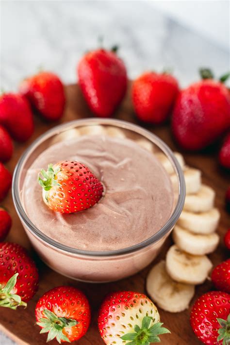 Creamy & Chocolatey Healthy Fruit Dip Recipe