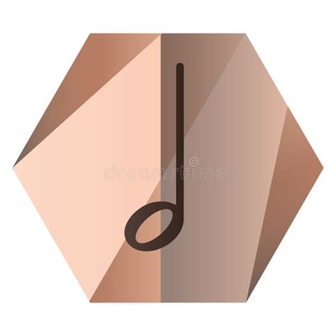 Minim Note for Music. Vector Illustration Decorative Background Design Stock Illustration ...