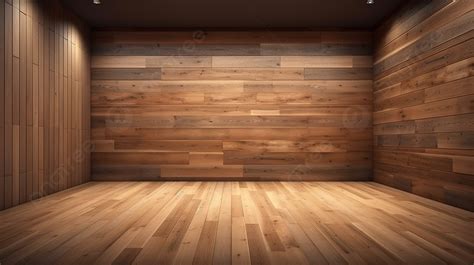 dinding kayu  lantai kayu  ruang kosong rendering  dinding kayu