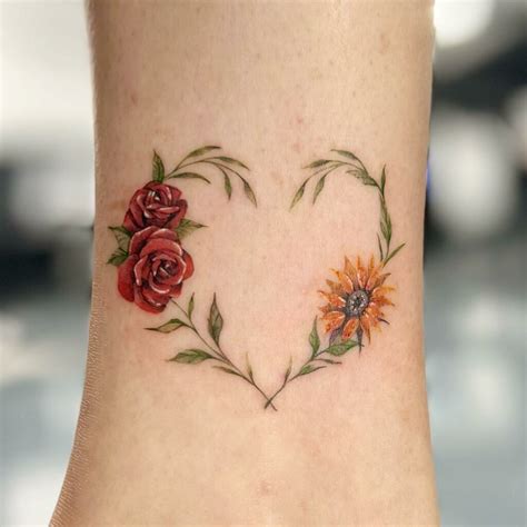 11+ Sunflower And Roses Tattoo Ideas That Will Blow Your Mind!