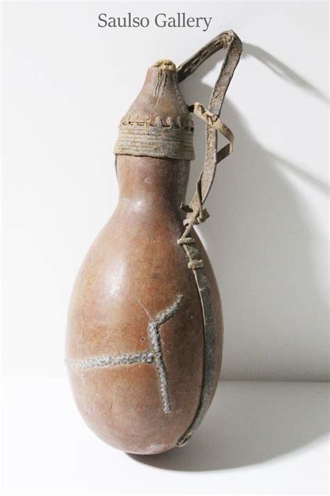 Early 19th century African Gourd water vessel from prominent estate ...