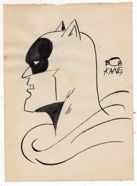 Bob Kane Batman 1939 Authentic Marker Drawing - Artifacts World