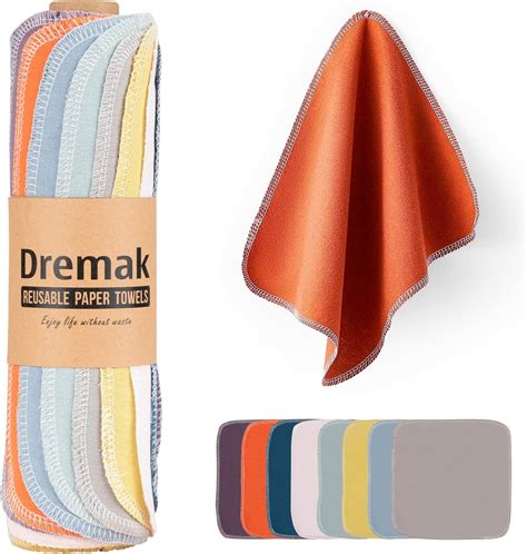 amazoncom reusable paper towels washable roll pack   kitchen