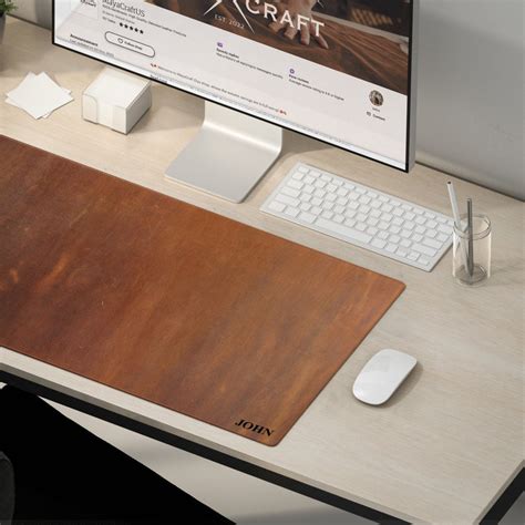 Personalized Leather Desk Pad for Office Friends and Christmas Gift ...