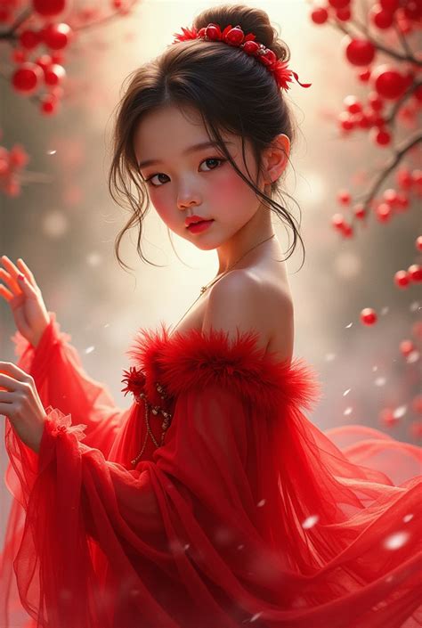 Full Girl dressed in cherry, visualizer , Hot - SeaArt AI News