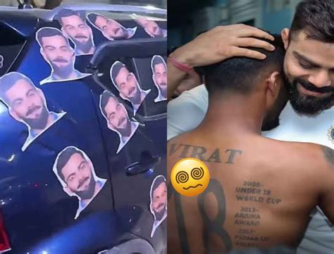 man   virat kohli sticker covered car  viral