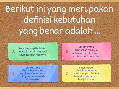 kebutuhan quiz