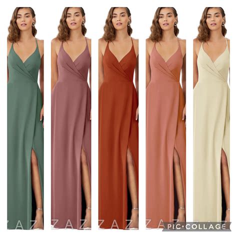 Free Azazie Swatches! eucalyptus, desert rose, paprika, mai tai