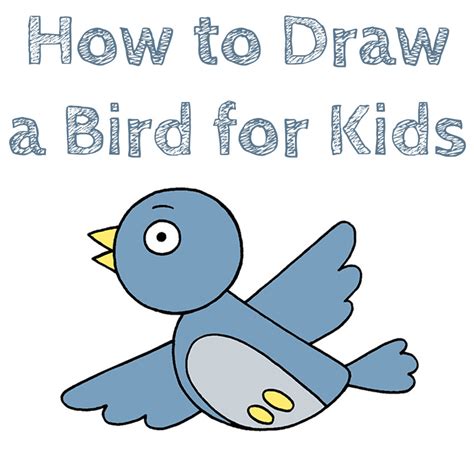 How to Draw a Bird for Kids - How to Draw Easy