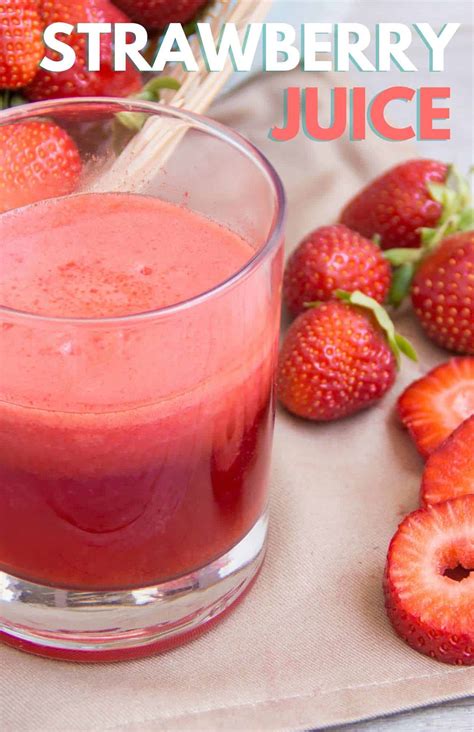 how to make strawberry juice
