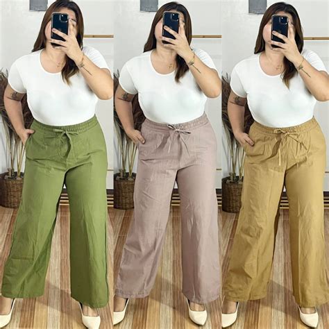 raileystore - PLUS SIZE WIDE LEG FLARE PANTS | BEST FIT XL - 2XL | WAIST 24" - 38" | HIGH ...